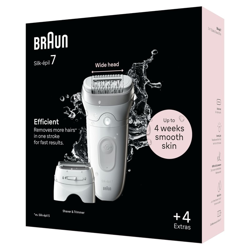 Braun Silk-épil 7 Depilatore Donna, Epilatore Elettrico Donna Con Testina
