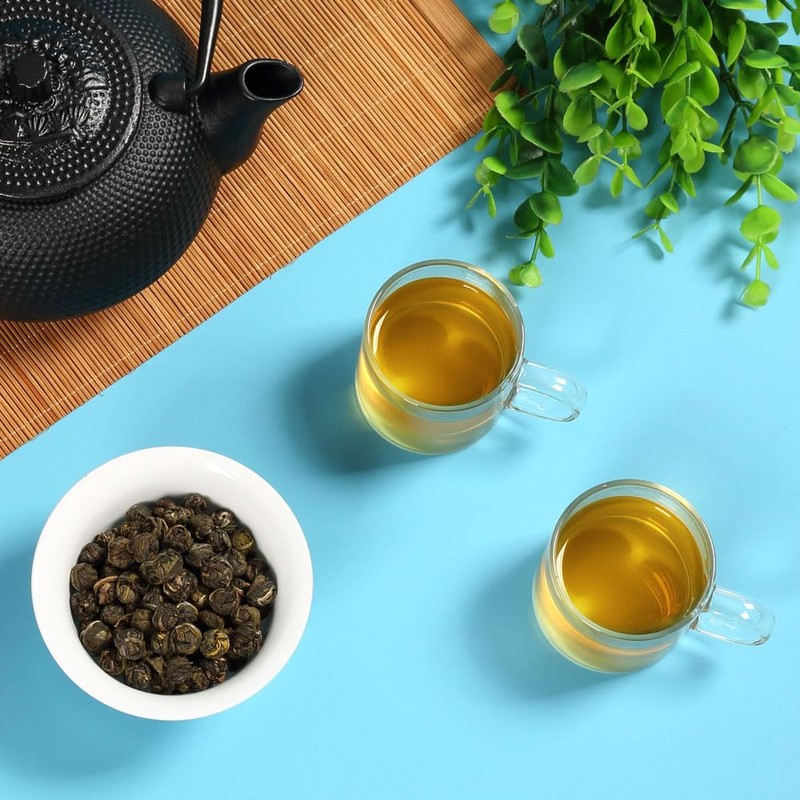 GOARTEA 100g / 3.5oz Premium Grade Jasmine Pearls Tea Jasmine