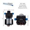 RecPro RV Water Pump | 12V Electric 4 Chamber Water