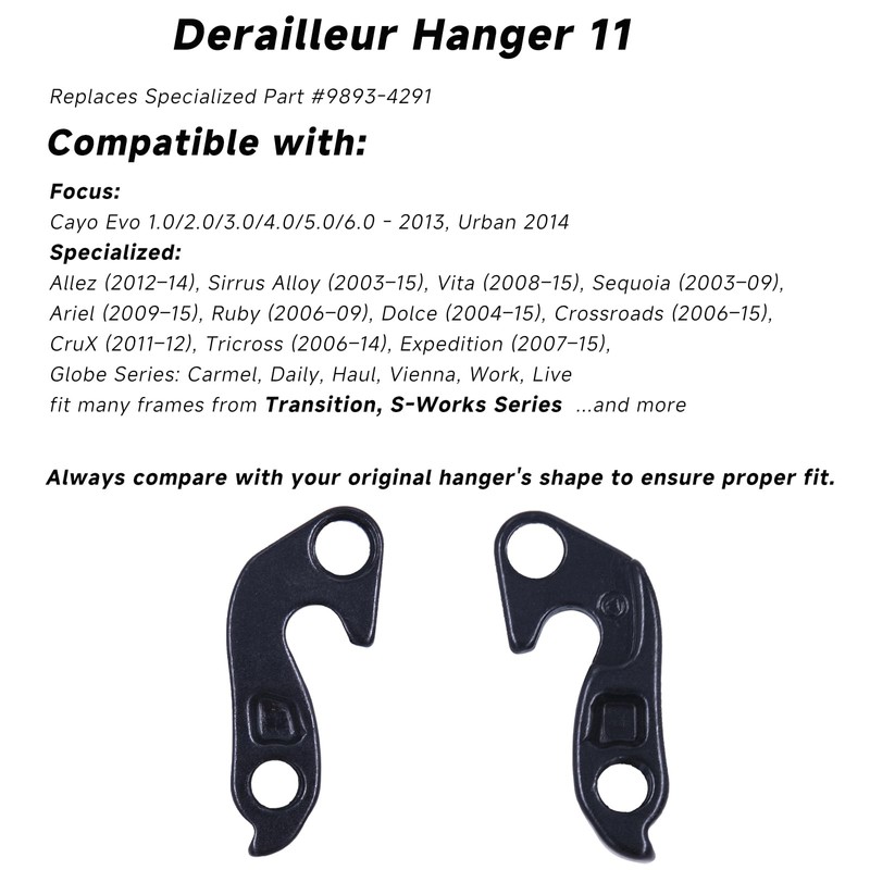 TerchPilet Derailleur Hanger 11 for Specialized & Focus Bikes –