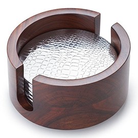 Mary Jurek Kenya Rosewood Coaster (Set of 6)