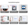 LIAONFOY WiFi Touch Roller Shutter Switch WiFi Blind Switch Sensor