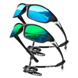 KALIYADI Polarized Sunglasses-for-Men Mens Sunglasses: Sports Sun Glasses Running Fishing Driving Cycling UV Protection