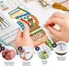 FREEBLOSS 6 Set Cross Stitch Bookmark Kits Bookshelf Scene Pattern