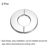 sourcing map 2-Piece Rod Split Flange 201 Stainless Steel Round