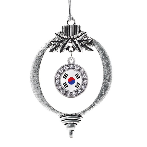 Inspired Silver - Republic of Korea Flag - Silver Christmas