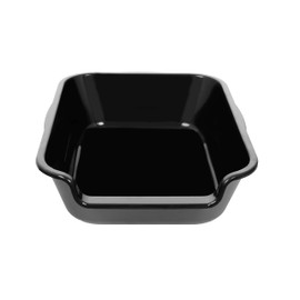 Blaucasa 1 Pack Extra Large Dog Litter Box Pan Tray (ABS Material), Low Entry Jumbo Senior Litter Boxes for Multiple Kitten Big Cats, Pet Safe Indoor Dog Potty (Black, 20" L x 15" W)