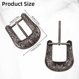 NICENEEDED Vintage Belt Buckle Replacement, Western Belt Replace Buckle Cowboy Leather Belt Buckle Replacement Retro Single Prong Belt Replace Buckles for Men Women