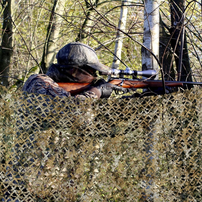 BASSDASH Camo Netting Camouflage Mesh Water Resistant for Hunting Blind