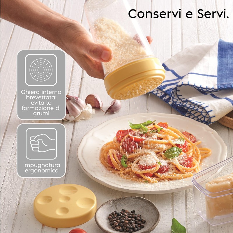 Snips - Spargi Formaggio Grattugiato, Formaggiera da Tavola e Porta