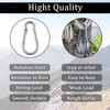 Benvo Carabiner Clips 2 Pack Spring-Snap M8 Hook Quick Link