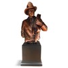 Bronze Finish Fireman Bust Statue