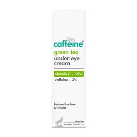 mCaffeine Green Tea Under Eye Cream to Reduce Fine Lines, Wrinkles & Dark Circles
