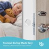 12 PCS Strongest Wall Door Handle Stopper, 5 cm Clear