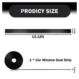 13.12FT Car Window Seal Strip,Rubber Automotive Weather Stripping for Car Window Edge Gap,Universal Self Adhesive Car Window Trim Car Accessories for Most Cars Trucks SUVs
