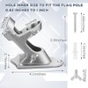 Flag Pole Holder, Outside House Flag Pole Bracket, Heavy Duty