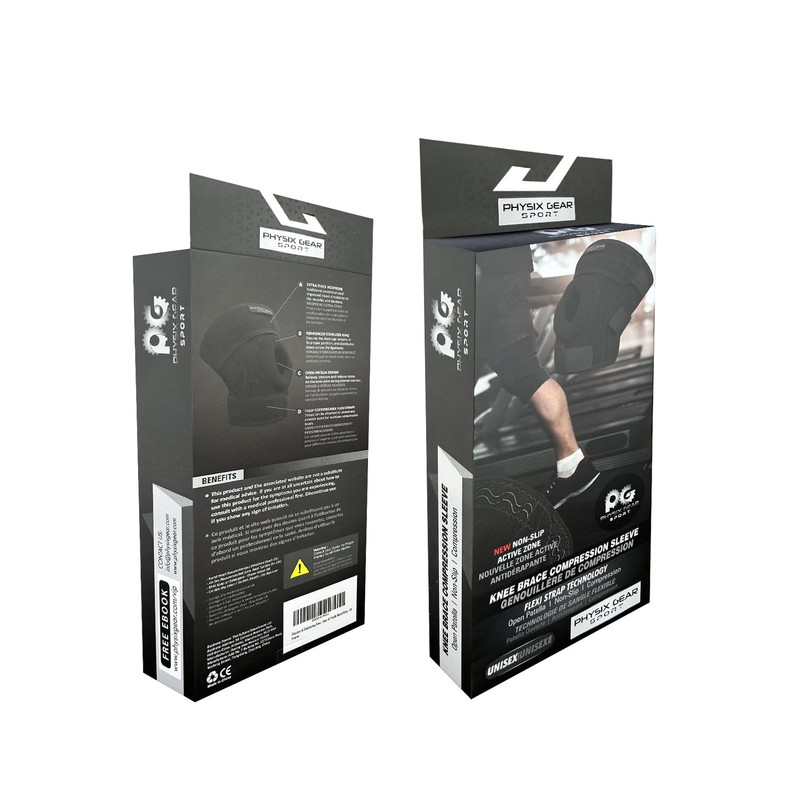 Physix Gear Knee Wraps for Men & Women, Comfortable Knee