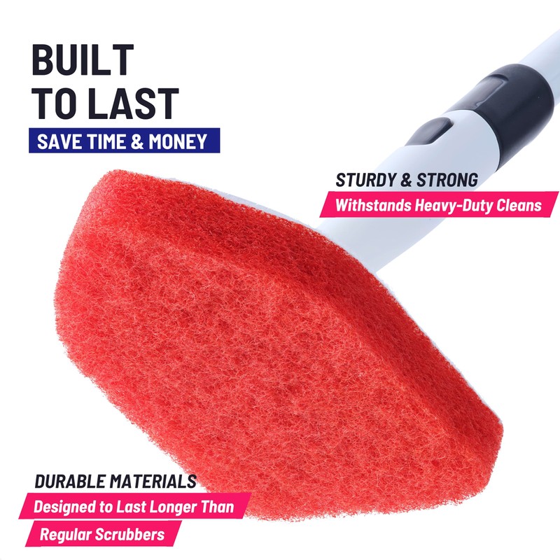 Moku Home Replacement Scrubber Refill for Extendable Tub Tile Shower