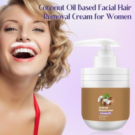 Logino Coconut Oil Facial Hair Removal Cream Women's Based Mild Body Cream Gives Smooth Skin / 로지노 코코넛 오일 페이셜 제모 크림 여성용 기반 순한 바디 크림으로 매끄러운 피부를 선사합니다