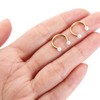 PEAKLINK Horseshoe Nose Ring Titanium Septum Jewelry 16G Horseshoe Lip
