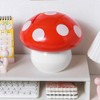 Cabilock Mushroom Mini Trash can with Lid, Cute Desktop Wastebasket,