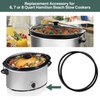 Black Lid Latch Strap Rubber Band 6,7,8 Quart Compatible for