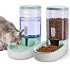 Kacoomi Automatic Dog Cat Feeder and Water Dispenser Gravity Food