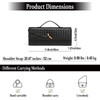 KUNGFUMA Women's for Woven Evening Bags Vegan Leather Clutch Handbags,
