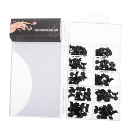 Healeved Pack of Fake Nail Tips Flower Design False Nails for Professional or Diy Manicure for Christmas Year Celebrations