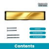 Keypak 12 inch (30.6cm) Door Letterbox - Fits 40-80mm Doors,