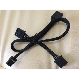 eVGA 6 pin PERIF to 3X IDE DRIVER POWER cable FOR EVGA SuperNOVA 750 G2 G3 G5 G+