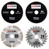 Saxton 85mm TCT Tile HSS Circular Saw Blades Worx Worxsaw