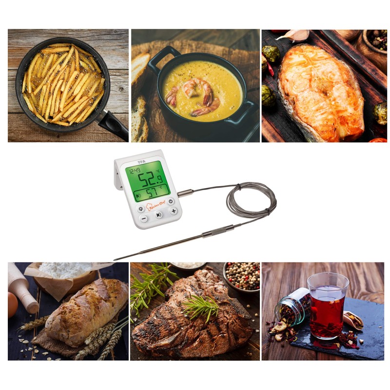 TFA Dostmann 14.1510.02 Kitchen-Chef Digital Meat And Oven Thermometer with