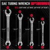 4-Piece Flare Nut Wrench Set - SAE Brake Line Wrench