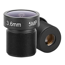 Kafuty 3.6mm Prime 5MP HD Wide Angle Fixed Focus Lens for M12 Mount Surveillance Camera