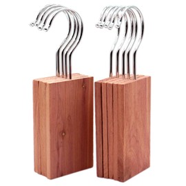 Cedar Blocks for Clothes Storage, 20 Pack Natural Cedar Planks Hang Ups, Aromatic Cedar Wood for Closets