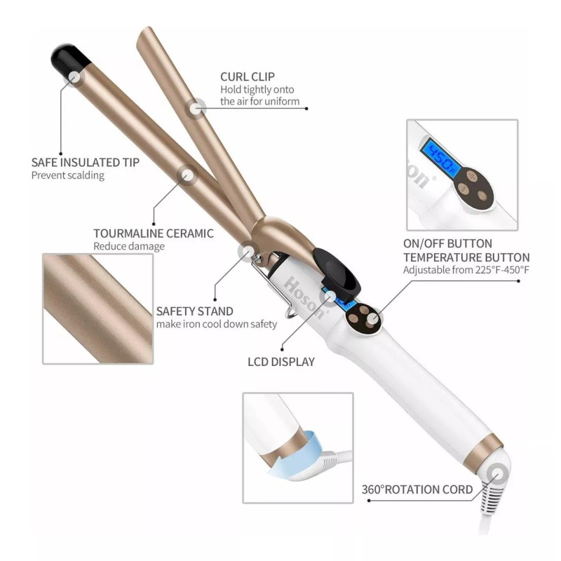 Hoson 3/4 Pulgadas De Hierro Que Se Encrespa Profesional, Tu