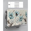Spring Indoor Air Conditioner Covers, Retro Turquoise Flowers Floral Butterfly