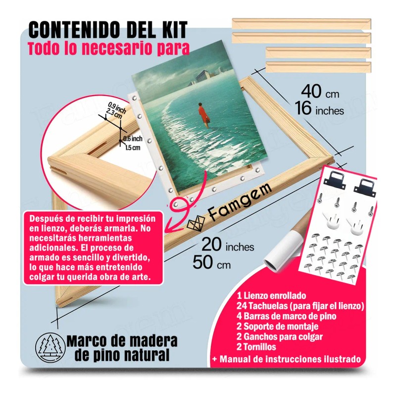 Kit Decoración Pared Home Decor 193 Estampado
