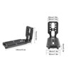 Camera L Bracket Quick Release Plate, Aluminum Alloy Vertical Shooting
