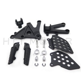 Black Front Rider Foot Pegs Bracket Fit For Honda Cbr600Rr 2003 2004 2005 2006 by TTMT