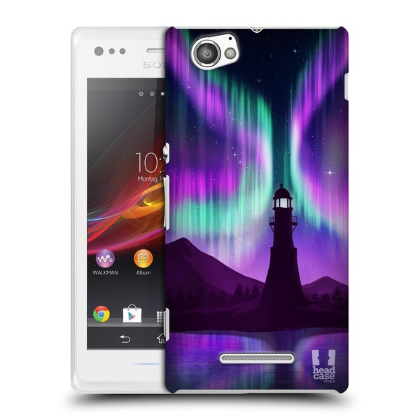 Head Case Designs Lighthouse Seascape Northern Lights Hard Back Case