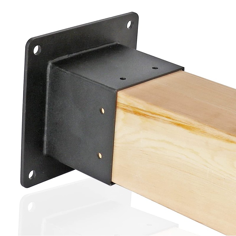 Antsky 4×4"(Actual: 3.5×3.5inch) Post Stainless Steel Flange Anchor Base with