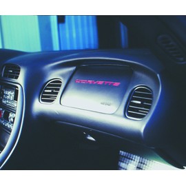 1997-2004 Corvette Side Dash Letters Electron Blue