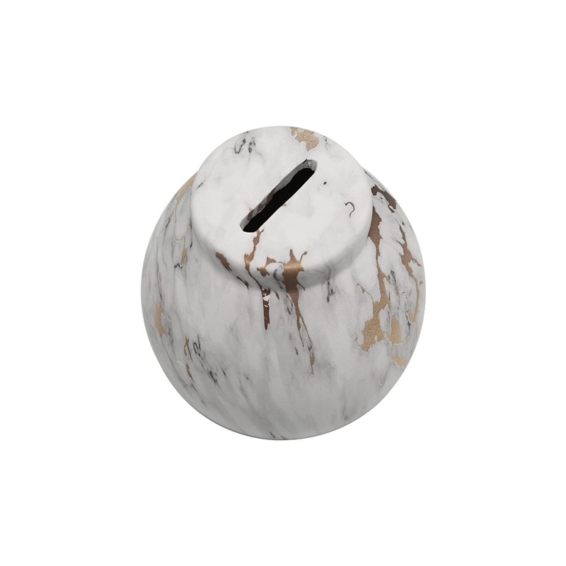 Ram® Ceramic Money Pot Marble Effect Money Savings Coin Piggy