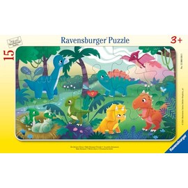 Ravensburger 12000856 Little Dinosaurs Jigsaw Puzzle 15 Piece 9 (3 Years Old - Kids)