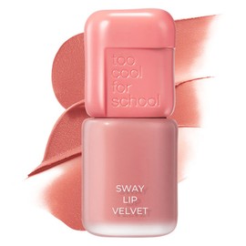 Too Cool for School Sway Lip Velvet, 12 Barely Apricot, 1 piece / 투쿨포스쿨 스웨이 립 벨벳, 12 베어리 애프리콧, 1개