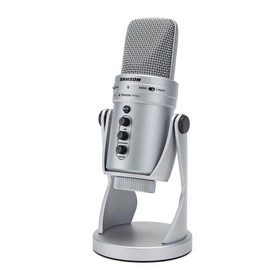 SAMSON G Track Pro USB Microphone with Built in Audio Interface Silver