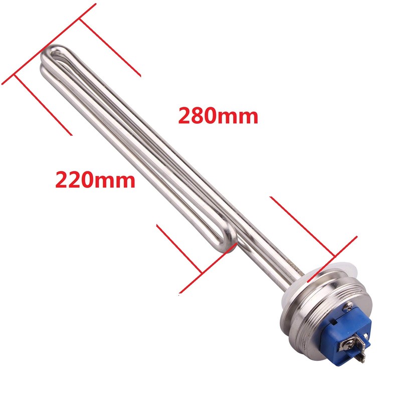 DERNORD 1.5" Inch (OD50.5mm) Tri-clamp Foldback Heating Element Stainless Steel