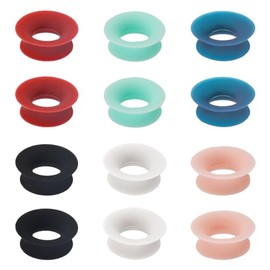 Paquete de 12 Mute Style Pack per Earplugs, Tapones para los Oídos de Silicona Paquete de Estilo de Inserto Mudo Tapones para los Oídos Paquete de Con